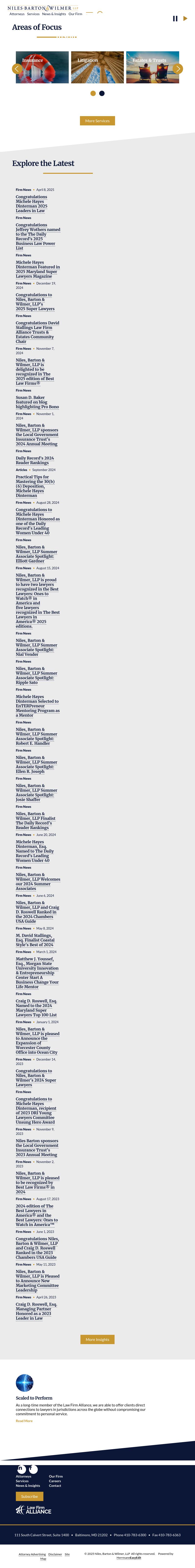 Niles, Barton & Wilmer, LLP - Baltimore MD Lawyers