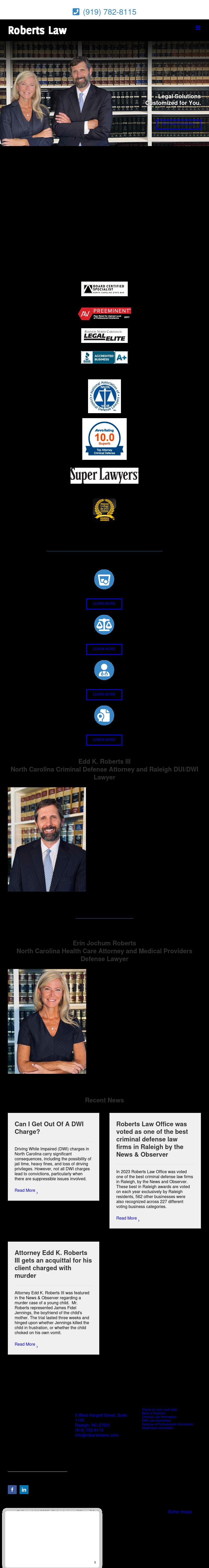 Roberts Law Office, PA - Raleigh NC Lawyers