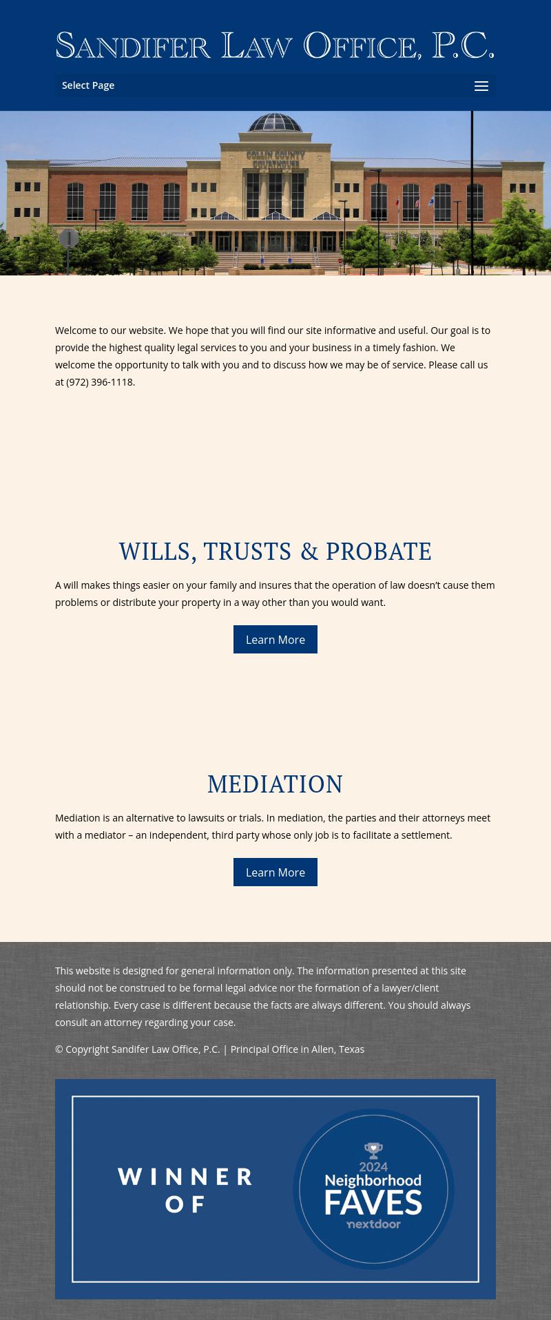Sandifer Law Office, P.C. - Allen TX Lawyers