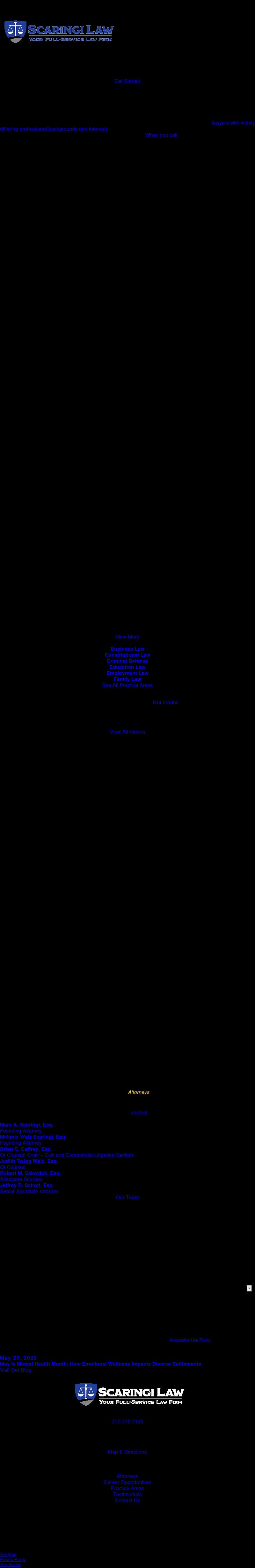 Scaringi & Scaringi, P.C. - Newport PA Lawyers