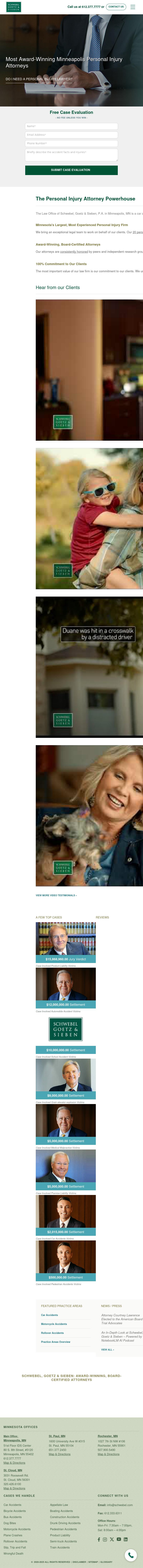Schwebel, Goetz & Sieben, P.A. - Minneapolis MN Lawyers