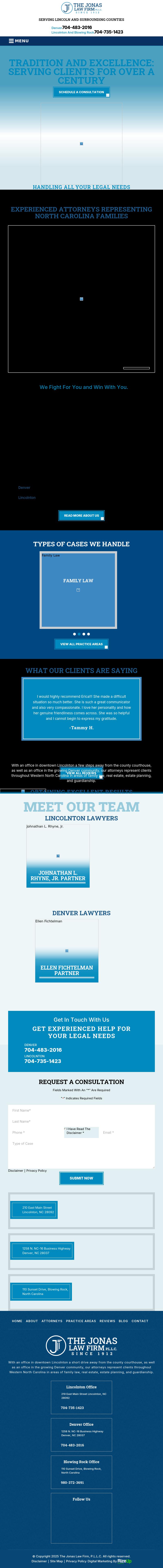 The Jonas Law Firm, P.L.L.C. - Lincolnton NC Lawyers