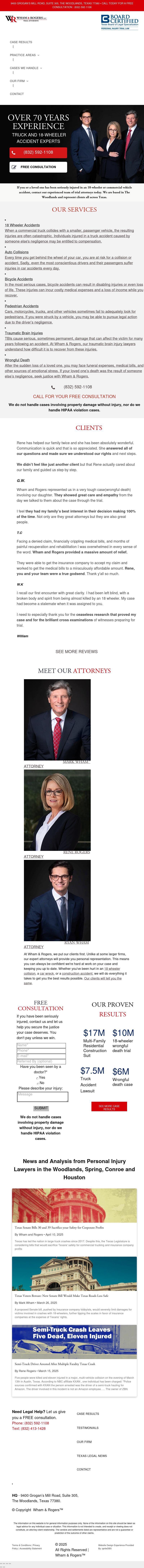 Wham & Rogers LLC - The Woodlands TX Lawyers